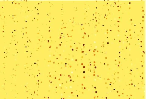 Light Yellow, Orange vector background with triangles, circles, cubes. Ilustración de archivo