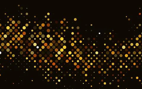 Light Yellow, Orange vector background with bubbles. 스톡 일러스트