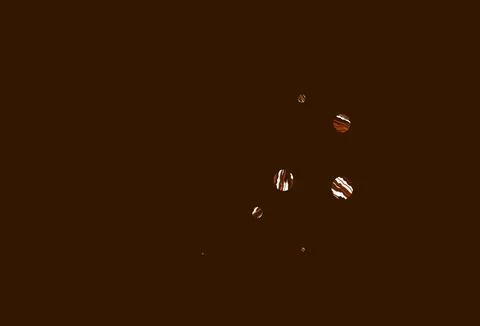 Light yellow, orange vector background with bubbles. Stock Illustration