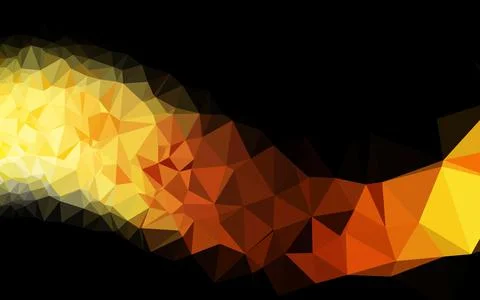 Light Yellow, Orange vector blurry triangle texture. Illustrazione stock