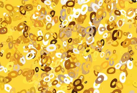 Light Yellow, Orange vector cover with spots. 스톡 일러스트