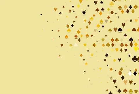 Light Yellow, Orange vector layout with elements of cards. Stockillustratie