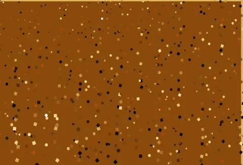 Light Yellow, Orange vector layout with circles, lines, rectangles. Stock Illustration