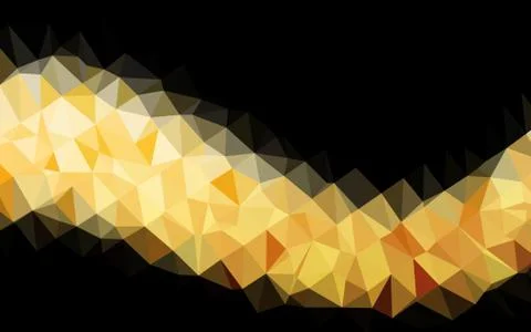Light Yellow, Orange vector low poly texture. Stock Illustration