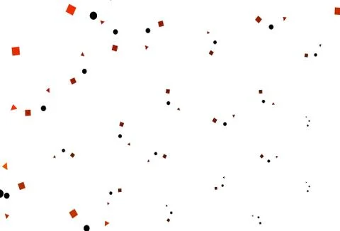 Light Yellow, Orange vector pattern in polygonal style with circles. Stock Illustration