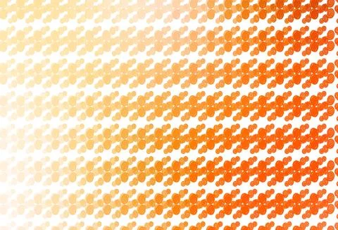 Light Yellow, Orange vector pattern with lamp shapes. Stock Illustration