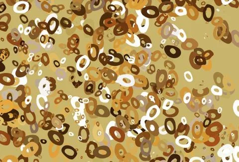 Light Yellow, Orange vector pattern with spheres. 스톡 일러스트