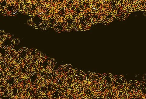 Light Yellow, Orange vector pattern with spheres. Stock Illustration