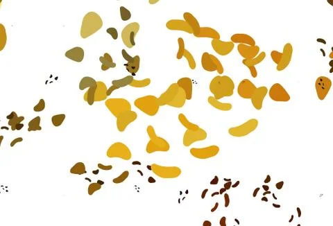 Light Yellow, Orange vector pattern with chaotic shapes. Stock Illustration