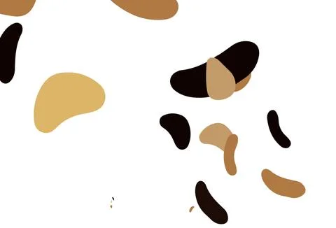 Light yellow, orange vector pattern with chaotic shapes. Stock Illustration