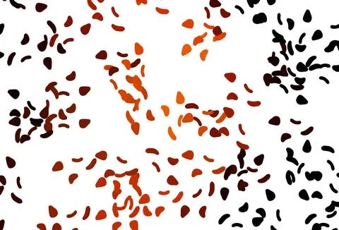 Light Yellow, Orange vector pattern with chaotic shapes. Stock Illustration