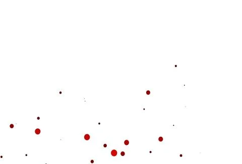 Light Yellow, Orange vector pattern with spheres. Illustrazione stock