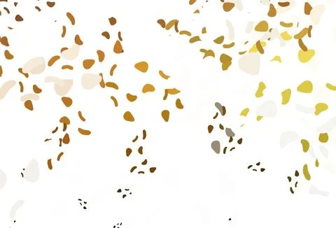 Light yellow, orange vector pattern with chaotic shapes. Stock Illustration