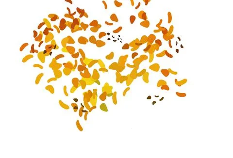 Light Yellow, Orange vector pattern with chaotic shapes. Stock Illustration