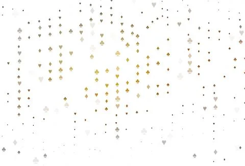 Light Yellow, Orange vector pattern with symbol of cards. Stock Illustration