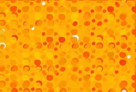 Light Yellow, Orange vector pattern with lamp shapes. Stock Illustration