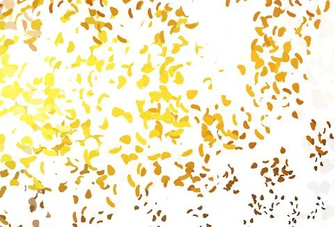 Light Yellow, Orange vector pattern with chaotic shapes. Stock Illustration
