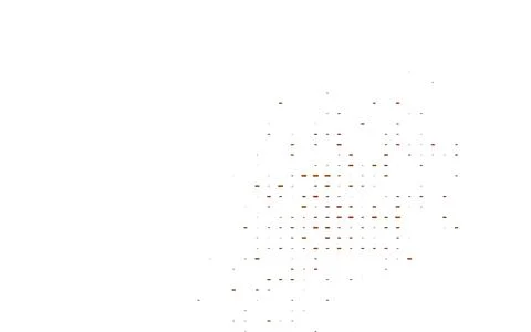 Light Yellow, Orange vector pattern with narrow lines. Illustrazione stock