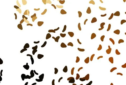 Light Yellow, Orange vector pattern with chaotic shapes. Stock Illustration