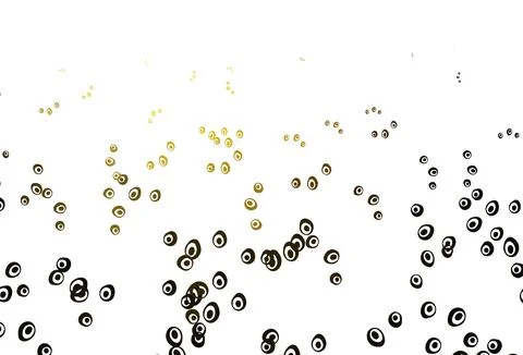 Light Yellow, Orange vector pattern with spheres. Illustrazione stock