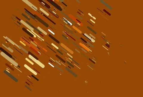 Light Yellow, Orange vector pattern with narrow lines. Stock Illustration