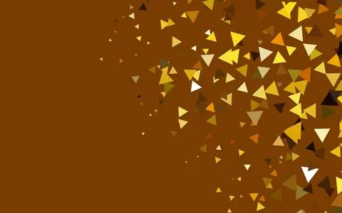 Light Yellow, Orange vector pattern in polygonal style. Illustrazione stock