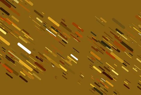 Light Yellow, Orange vector pattern with narrow lines. Stock Illustration