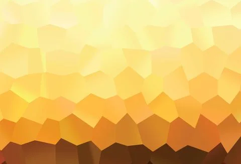 Light Yellow, Orange vector pattern with colorful hexagons. 스톡 일러스트