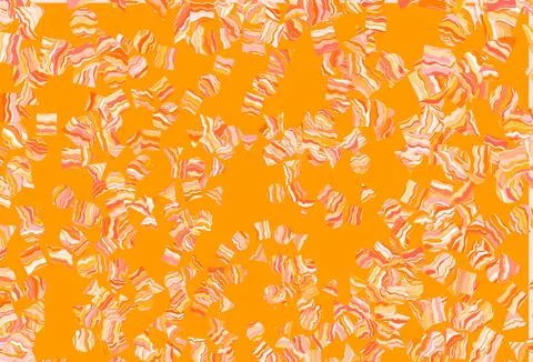 Light Yellow, Orange vector pattern in polygonal style with circles. Illustrazione stock