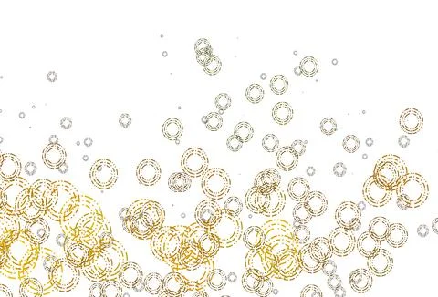Light Yellow, Orange vector pattern with spheres. Illustrazione stock