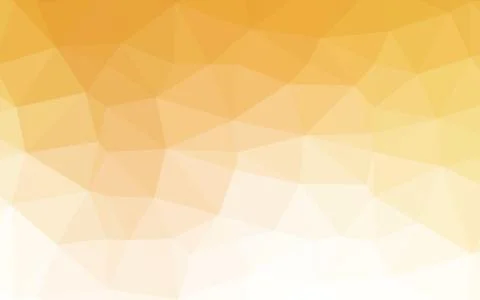 Light Yellow, Orange vector polygon abstract layout. Stock Illustration
