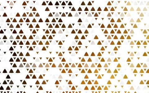 Light Yellow, Orange vector seamless texture in triangular style. Stock Illustration