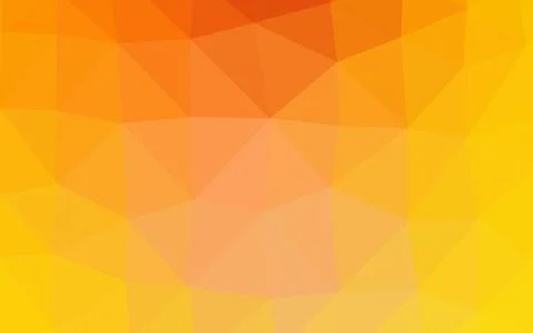 Light Yellow, Orange vector shining triangular background. 스톡 일러스트