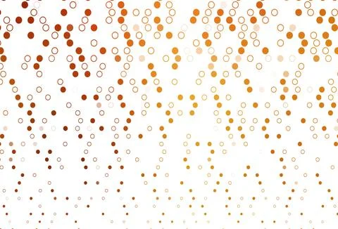 Light Yellow, Orange vector template with circles. Stock Illustration