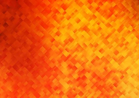 Light Yellow, Orange vector template with crystals, rectangles. Illustrazione stock