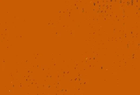 Light yellow, orange vector template with man, woman symbols. イラスト素材