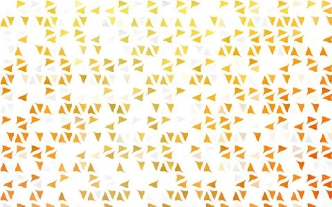 Light Yellow, Orange vector texture in triangular style. Stock Illustration