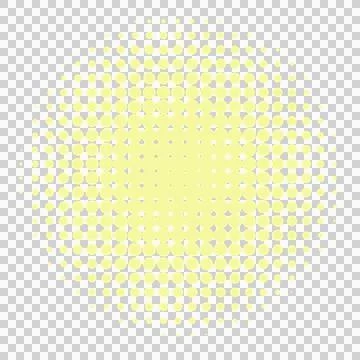 Light yellow rounded halftone background Illustrazione stock
