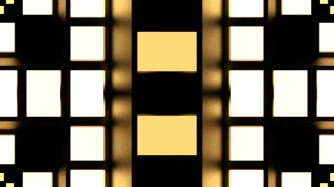 Light Yellow Strobe Lights System Kaleidoscope Background VJ Loop in 4K Stock Footage 333458397