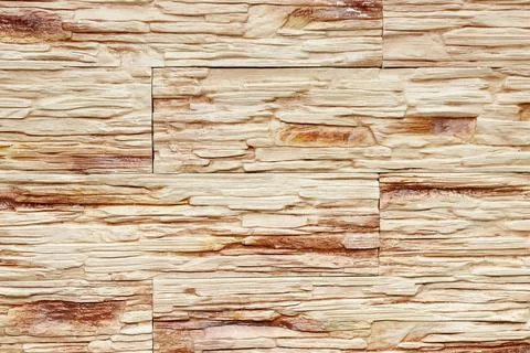 Light yellow texture of a stone wall. Foto stock