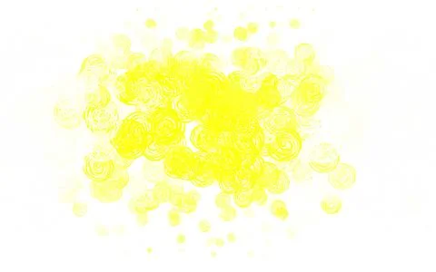 Light Yellow vector abstract pattern with roses. Stock Illustration