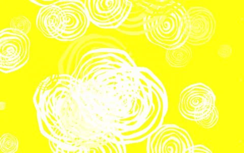 Light Yellow vector abstract pattern with roses. Stock Illustration
