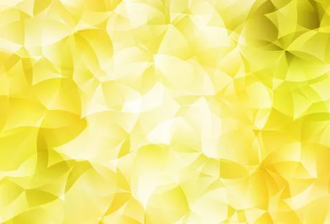 Light Yellow vector abstract polygonal pattern. 스톡 일러스트