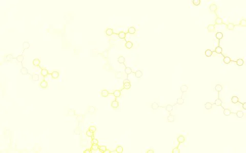 Light Yellow vector backdrop with artificial intelligence data. イラスト素材