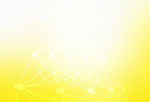 Light Yellow vector backdrop with artificial intelligence data. Stock Illustration