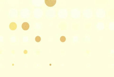 Light Yellow vector backdrop with dots. Stock Illustration
