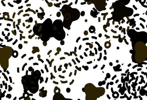 Light Yellow vector background with abstract shapes. Stock Illustration