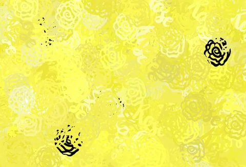 Light Yellow vector background with abstract shapes. Stock Illustration
