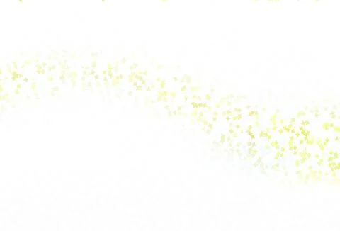 Light Yellow vector background with small and big stars. Stock Illustration