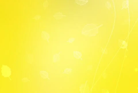 Light Yellow vector doodle pattern with trees, branches. Stock Illustration